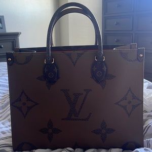 Louis Vuitton Tote Reverse Monogram Handbag